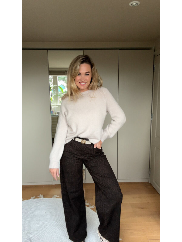 By Sara Collection Besso Leopard Jeans