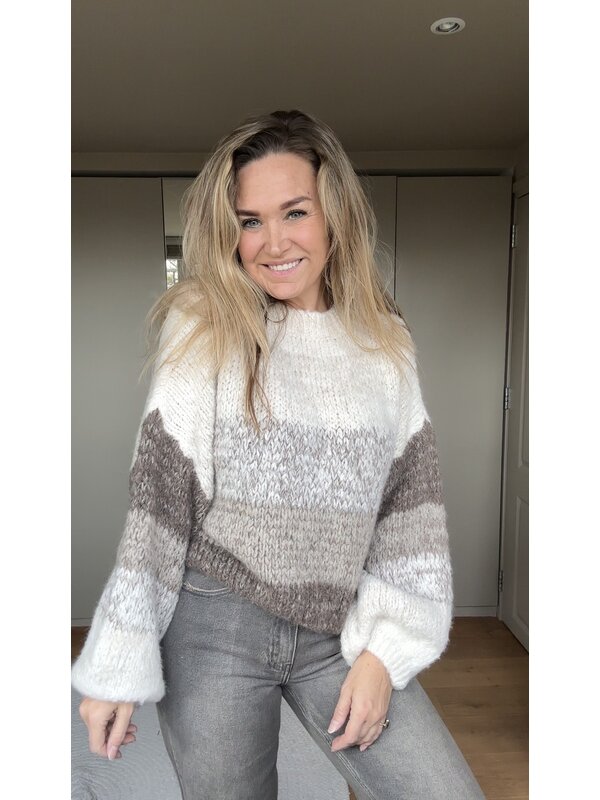 By Sara Collection Isa knit Beige, brown, Grey