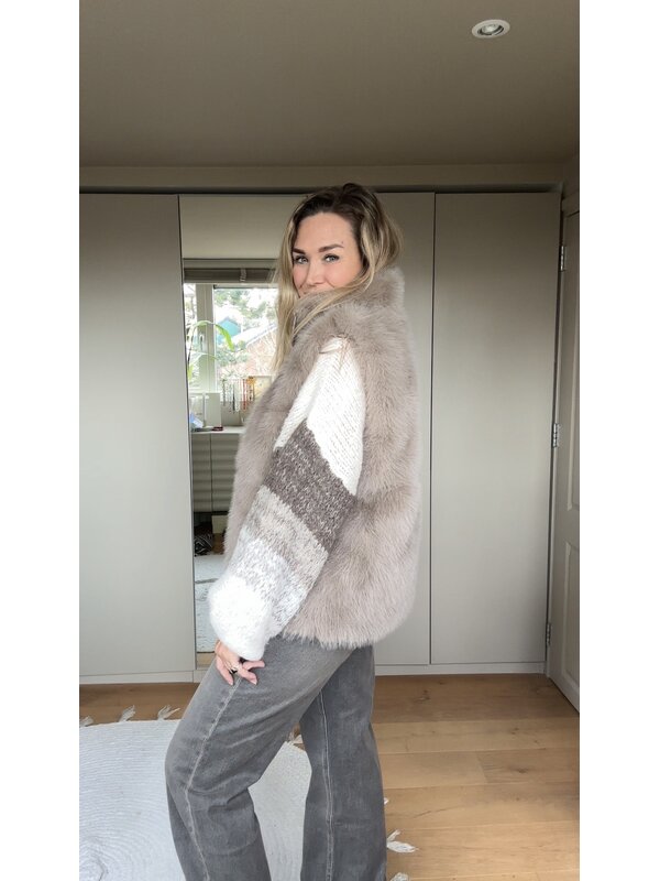 By Sara Collection Isa knit Beige, brown, Grey