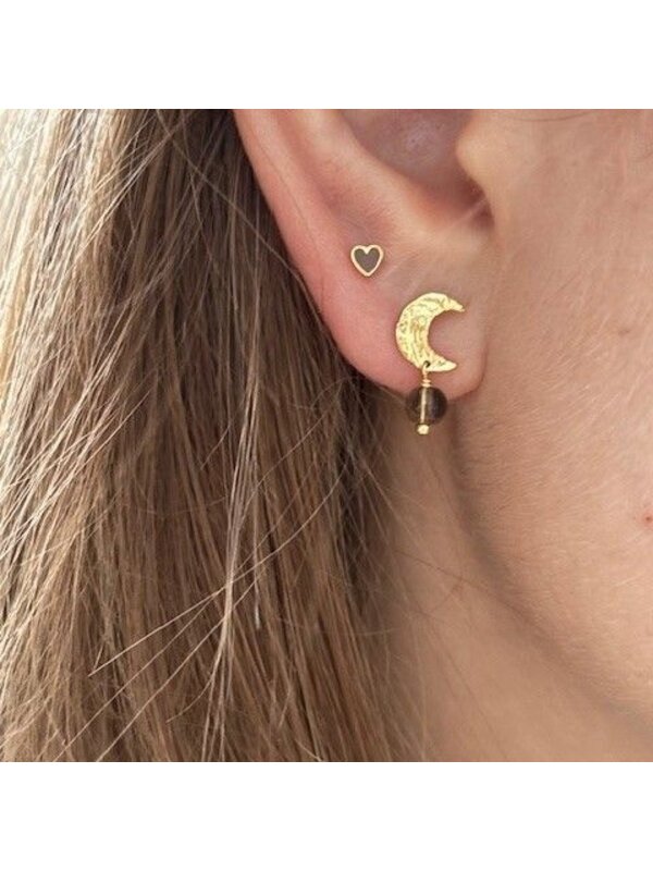 Stine A Petit Love Heart Mosha Enamel Earring