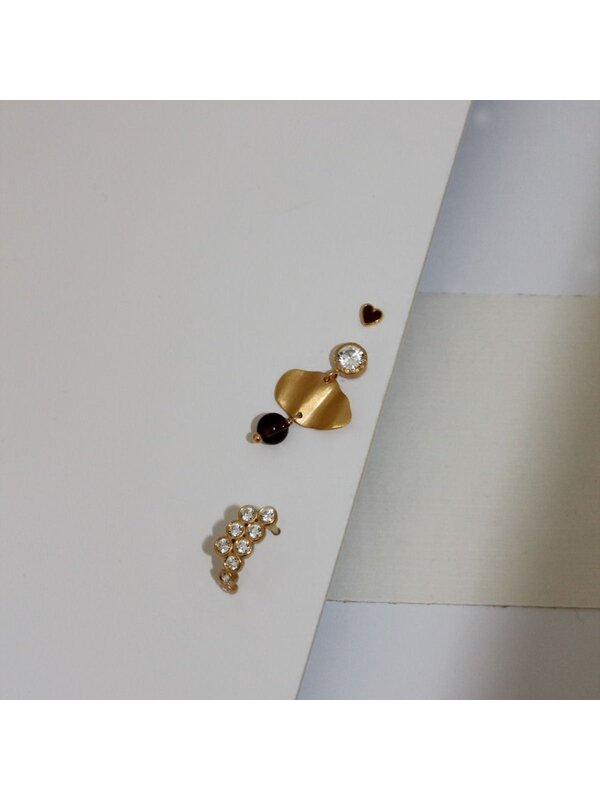 Stine A Petit Love Heart Mosha Enamel Earring