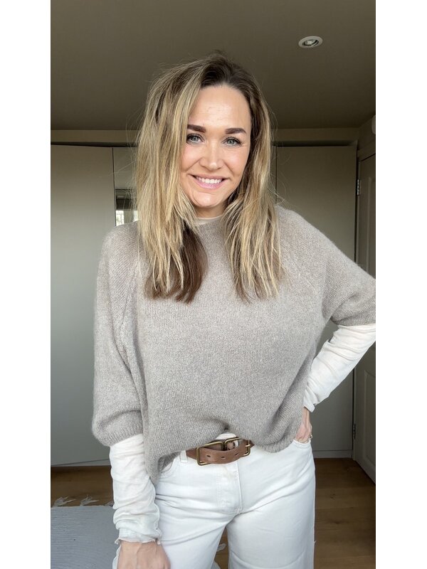 By Sara Collection Levie Longsleeve Beige