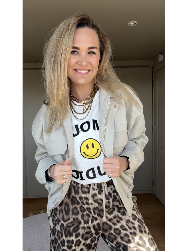 By Sara Collection Noya T-Shirt Smiley Wit