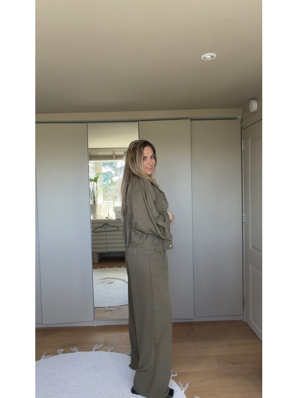 By Sara Collection Cynthia Broek Army Groen