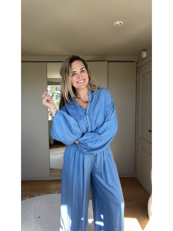 By Sara Collection Norah Denim Set Blauw