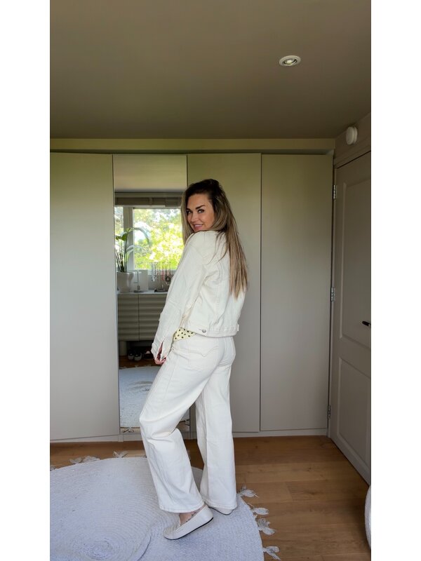 By Sara Collection Ciara Jeans Jacket Off White