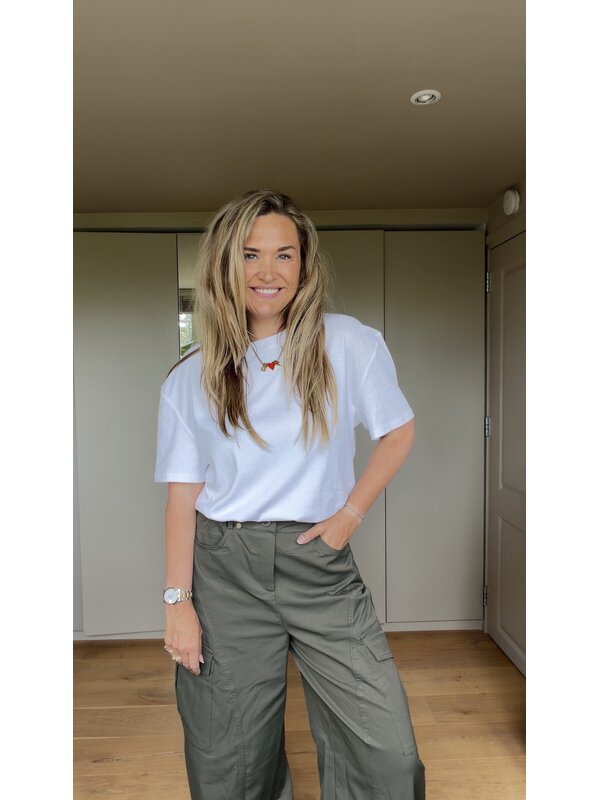 By Sara Collection Rajan Oversized T-Shirt Wit