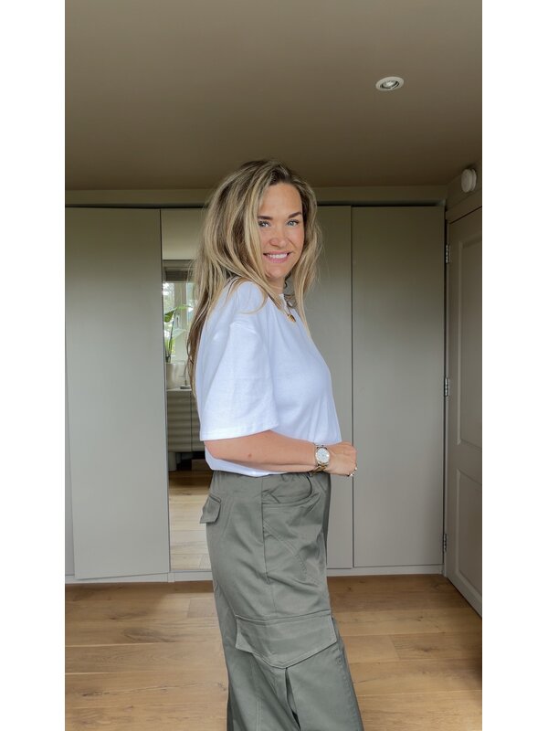 By Sara Collection Rajan Oversized T-Shirt Wit