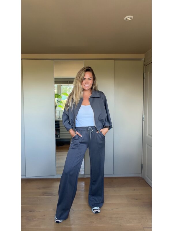 By Sara Collection Tinsley Suit Grijs/Blauw