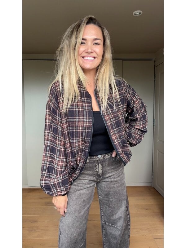 By Sara Collection Tijan Reversibel Bomberjasje