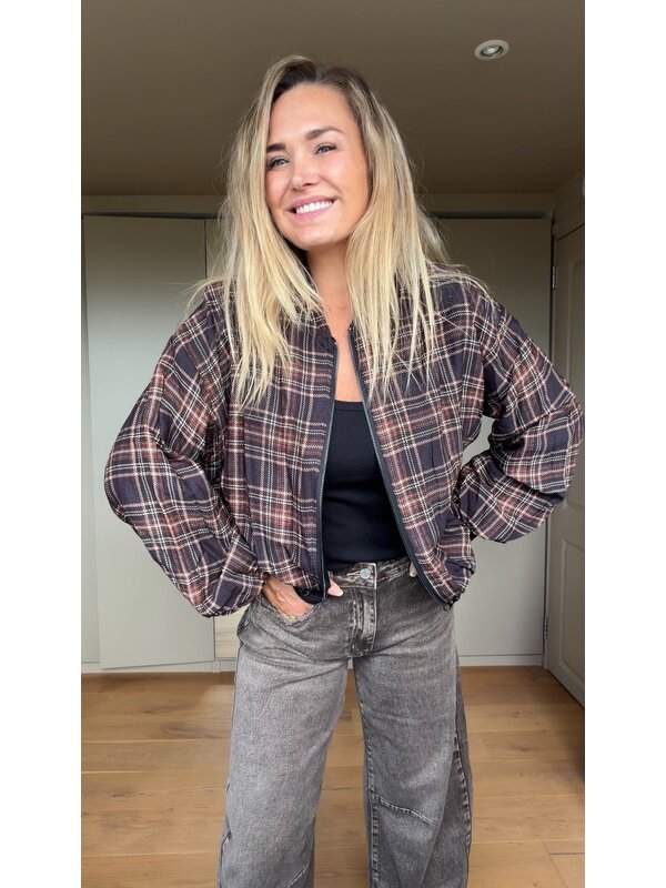 By Sara Collection Tijan Reversibel Bomberjasje