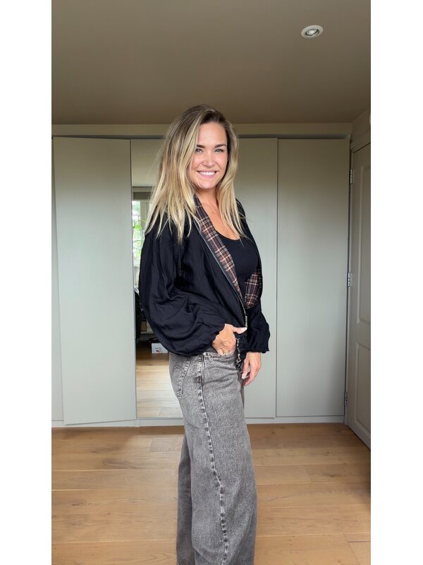 By Sara Collection Tijan Reversibel Bomberjasje