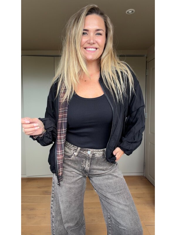 By Sara Collection Tijan Reversibel Bomberjasje