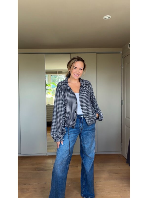 By Sara Collection Hannah Blouse Blauw