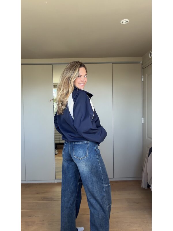 By Sara Collection Yasmin Jacket Blauw