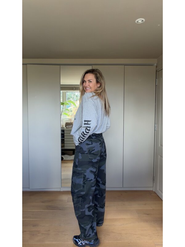 Daja Camo Jeans Blauw By Sara Collection Daja Camo Jeans Blauw