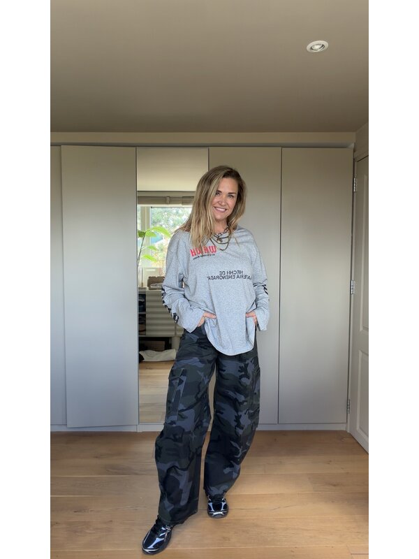 Daja Camo Jeans Blauw By Sara Collection Daja Camo Jeans Blauw