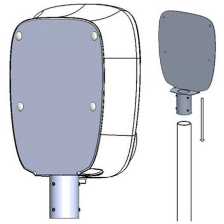 Charge Amps Montageplaat voor laadpaal t.b.v. Aura/ engine pre-heater pole