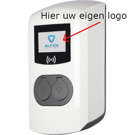 Alfen Eigen logo in 3,5" kleurendisplay