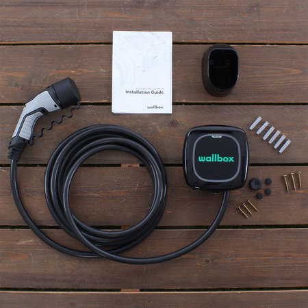 Wallbox Pulsar Plus 22 kW Type 2 Zwart Kabel 7m | Power Boost, Power Sharing en Eco-Smart