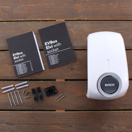 EVBox Elvi 3-fase 32A 22kW Socket Wi-Fi Wit - Garantie verlopen