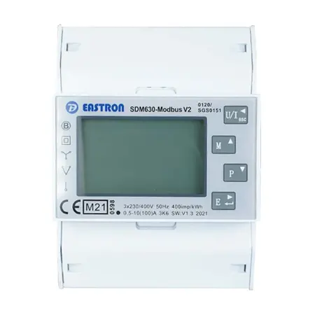 Eastron kWh meter SDM630-Modbus V2 100A 3-fase afname/ teruglevering