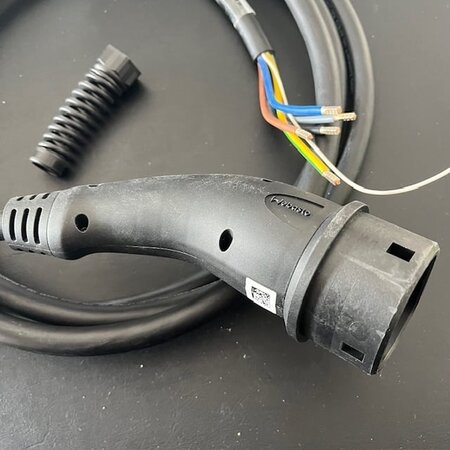 Webasto Laadkabel Type 2 naar open einde - 3x16A - 4,5 meter - Gebruikt