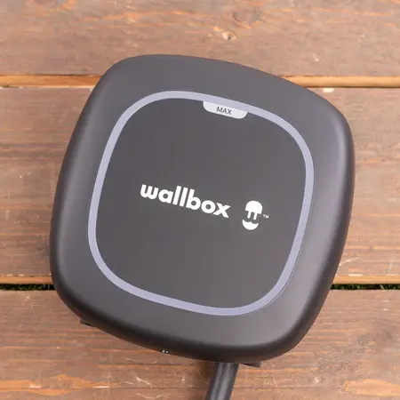 Wallbox Pulsar Max 7,4 kW - Complete Kit - EV Laadstation Zwart type 2 met 7 meter lange vaste rechte laadkabel