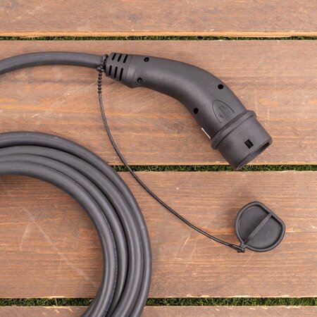 Wallbox Pulsar Max 7,4 kW - Complete Kit - EV Laadstation Zwart type 2 met 7 meter lange vaste rechte laadkabel