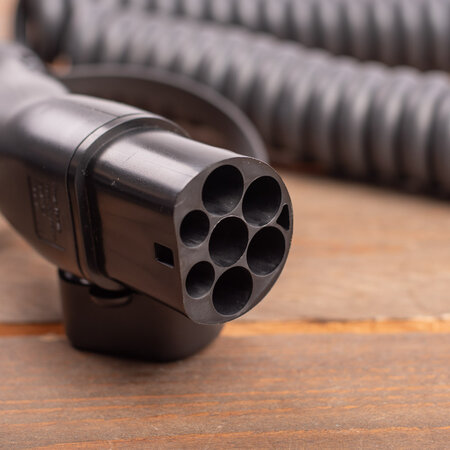 Ratio Premium Laadkabel type 2 naar type 2 - coiled - 3 fase 16A - 4 meter