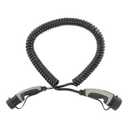 Ratio Laadkabel type 2 naar type 2 - coiled - 3 fase 16A - 4 meter