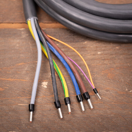 Ratio Premium Laadkabel type 2 naar open eind - 3 fase 32A - 7,5 meter