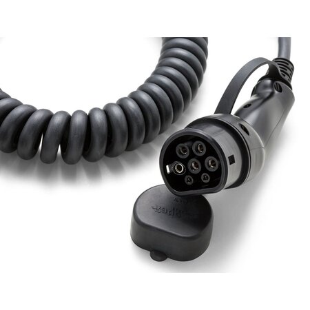 Ratio E-Line Laadkabel Type 2 naar open einde - 1x32A - 4 meter - Coiled
