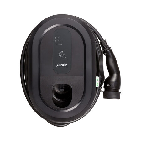Ratio io6 Pro Laadstation 7,5 meter vaste laadkabel 3 fase 16-32A - inclusief MID Meter