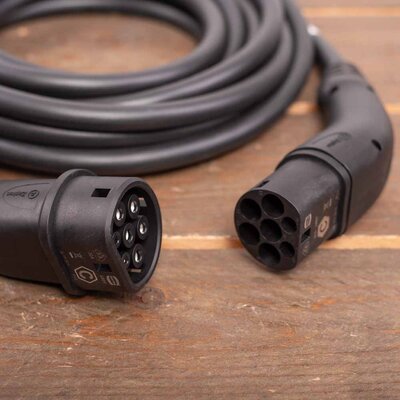 Zaptec Laadkabel 22kW Type 2 - 3 fase 32A - 5 meter