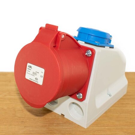 ABL Wandcontactdoos CEE 5-polig 32A + Schuko 10A - Vrouwelijk