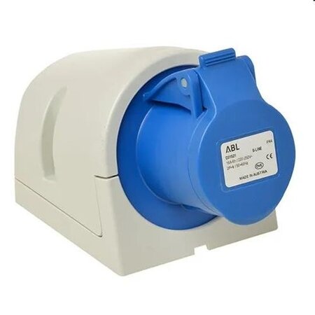 ABL S-Line Wandcontactdoos CEE 3-polig 16A - Vrouwelijk - Blauw
