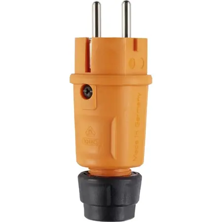 ABL Hightech stekker SCHUKO & Frans/Belgisch Elamid oranje IP54