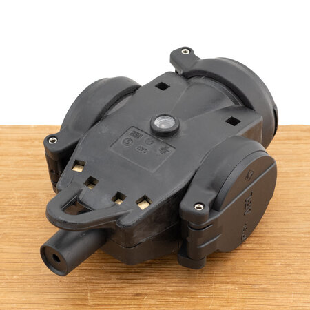 ABL 3vdg hangkoppeling 3x2,5mm2 zwart/zwart IP54 2Comp