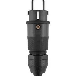 ABL ABL Professional geaarde stekker (100000068) SCHUKO/Frans-Belgisch 16A IP54 zwart