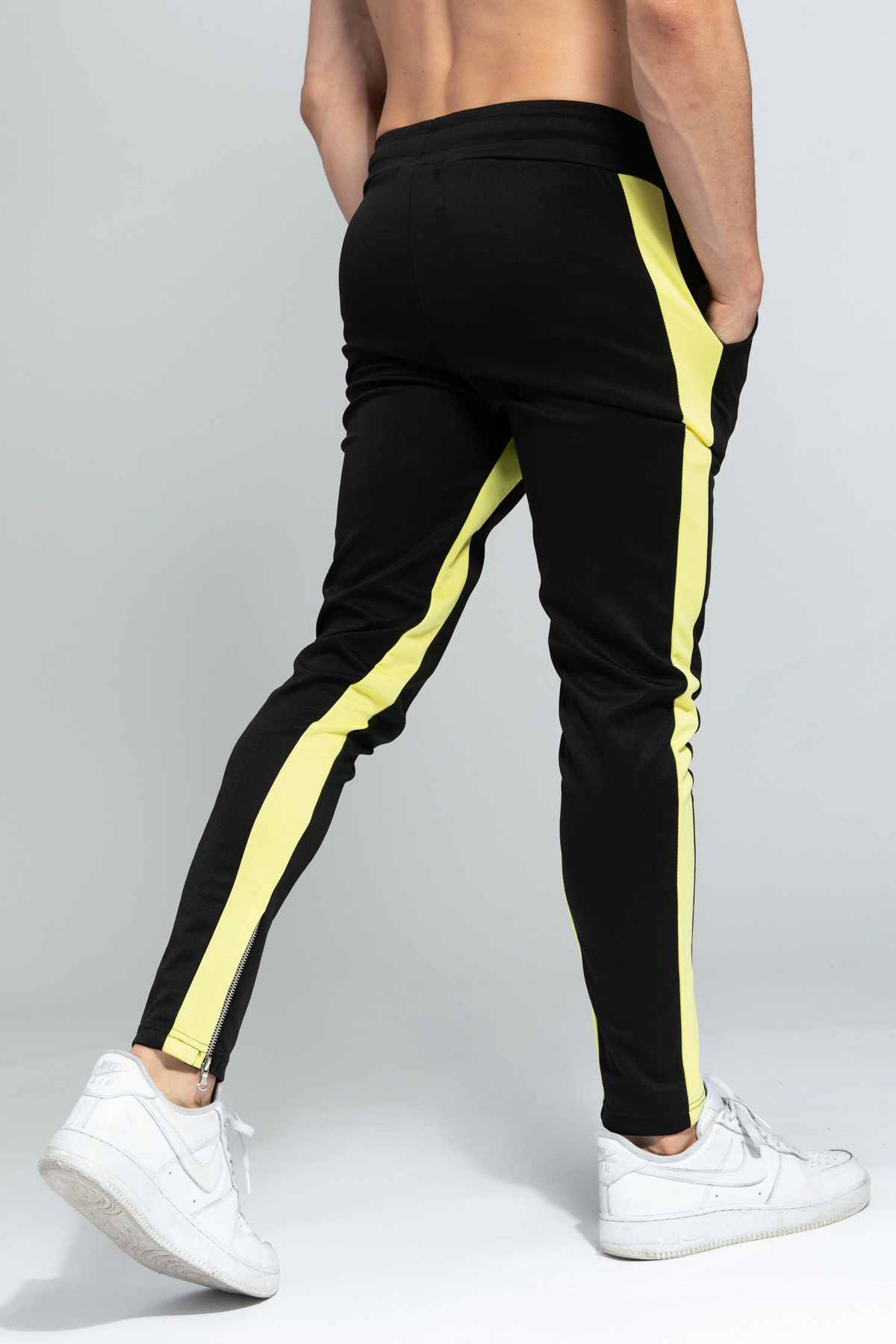 TAPED JOGGERS - BLACK/YELLOW