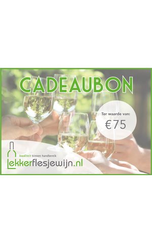 Cadeaubon 75 euro