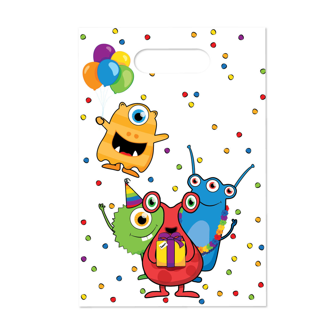 Uitdeelzakjes Monster Party (6ST)