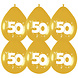 Party Factory NL Ballonnen Metallic Goud 50 (6ST) Party Factory NL Ballonnen Metallic Goud 50 (6ST)