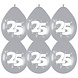 Party Factory NL Ballonnen Metallic Zilver 25 (6ST) Party Factory NL Ballonnen Metallic Zilver 25 (6ST)