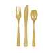Unique Plastic Bestek Goud 18ST Unique Plastic Bestek Goud 18ST