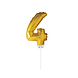 Party Factory NL Folie Ballon "4" Goud (40CM) Party Factory NL Folie Ballon "4" Goud (40CM)