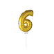 Party Factory NL Folie Ballon "6" Goud (40CM) Party Factory NL Folie Ballon "6" Goud (40CM)