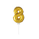 Party Factory NL Folie Ballon '8" Goud (40CM) Party Factory NL Folie Ballon '8" Goud (40CM)