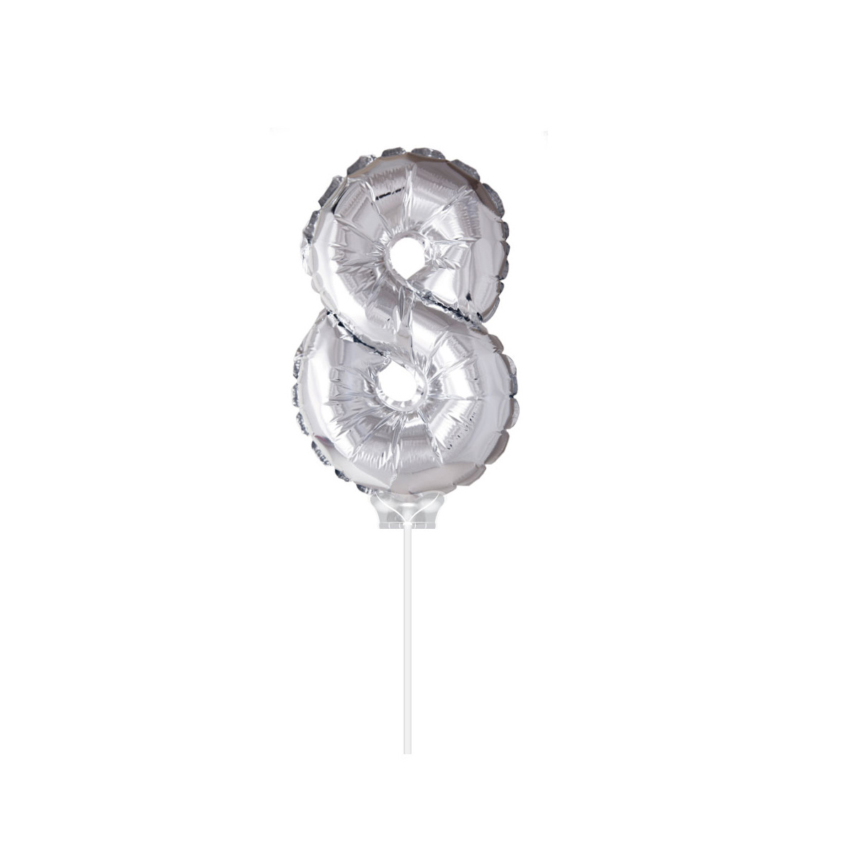 Folie Ballon '8" Zilver (40CM)